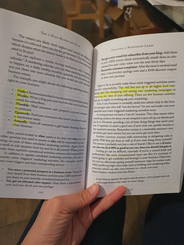 The 1-Page Marketing Plan Summary